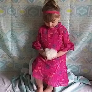 Wonder Nation Pink Floral Dress 6-6x